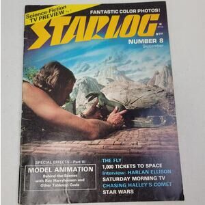 Vintage September 1977 Starlog The Magazine of the Future #8 SciFi TV Preview